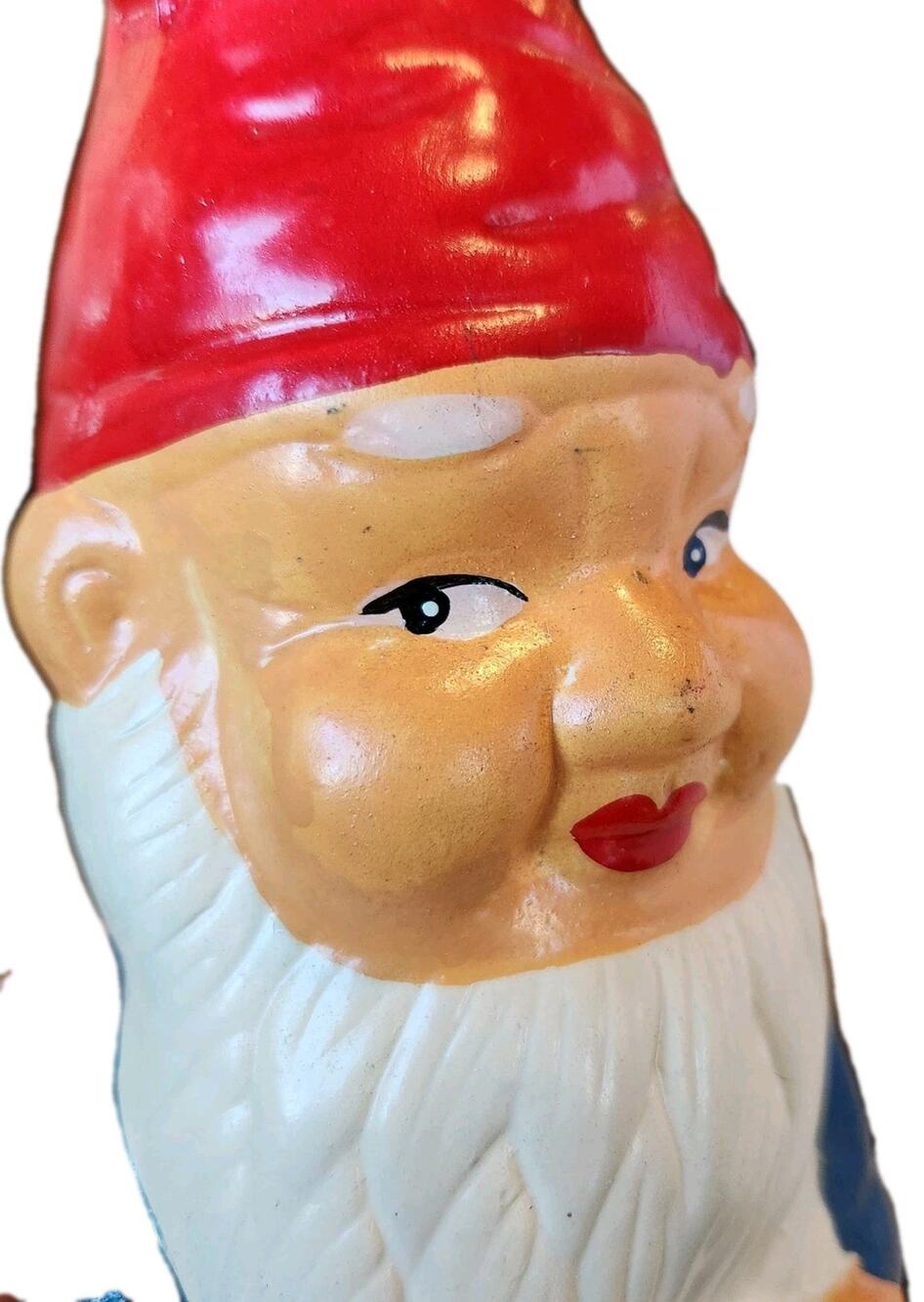 Vintage MCM 50s Elf Gnome 9" KITSCHY Ceramic Retro Christmas Decor